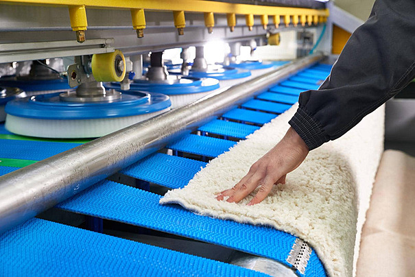 pngtree laundry worker operating carpet washing machine in dry cleaning photo image_39719084